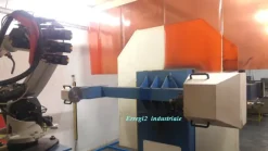 Isola Robot Kuka con saldatrice Fronius CMT, testata