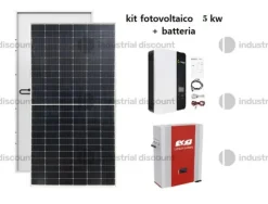 18#10091 Kit fotovoltaico completo Growatt 5kW