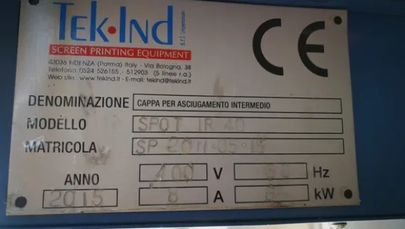 7#5315 Lampada Spot ir40 per serigrafra