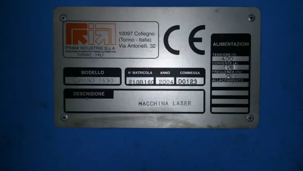 Laser 2D/3D Prima Industire