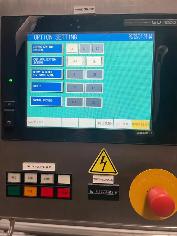 LC615 Linea di riempimento usata ELOPAK sks-s60S