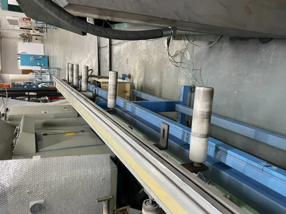 Linea automatica di taglio profili in alluminio