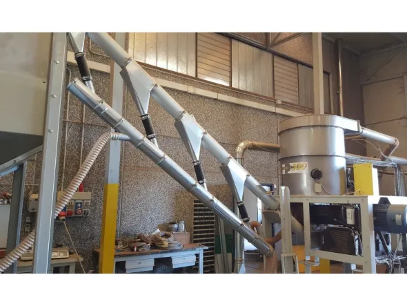 Linea automatizzata USATA e REVISIONATA per la produzione di pellet con Imballaggio