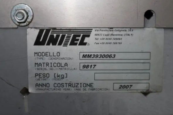 4#2047 Linea di calibratura e confezionamento frutta Unitec