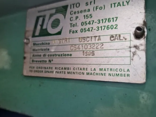1#69013 Linea di lavorazione e confezionamento mele Ito