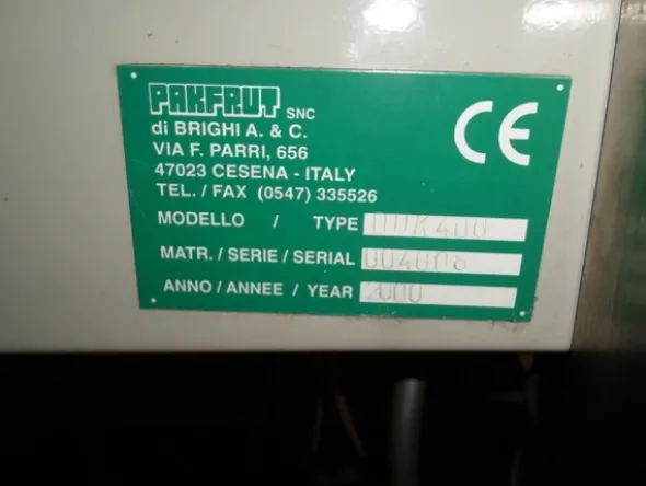 3#69013 Linea di selezione e confezionamento sacchetti/cestini mele