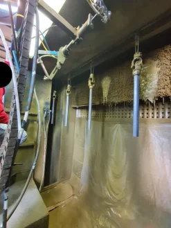 Linea di verniciatura liquida
