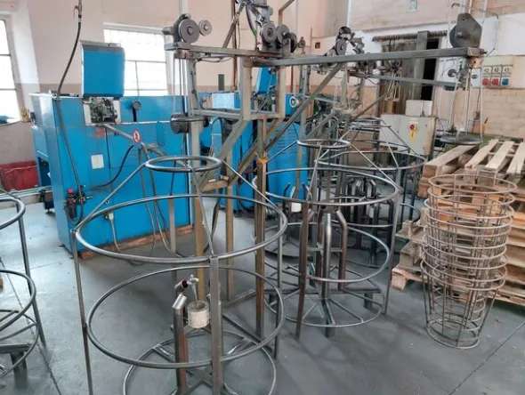 1#7489 Linea produzione bobine in ferro