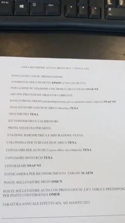 LINEA REVISIONE AUTO - MOTO