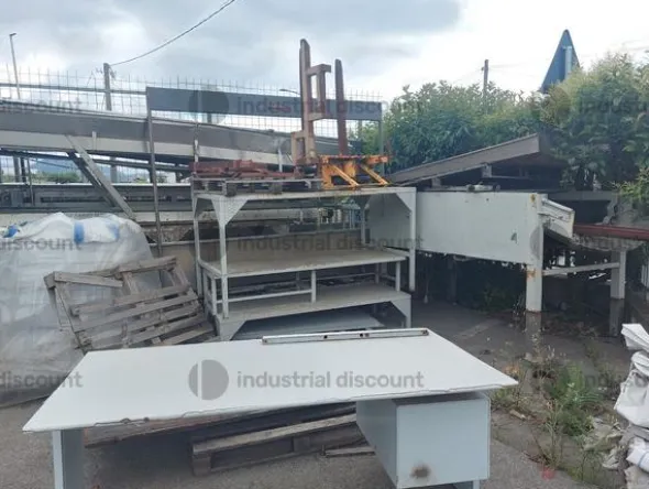 29#9213 Linee di lavorazione verdure e nastri trasportatori in disuso