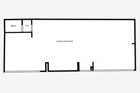 #2517003 Locale commerciale al grezzo con posto auto coperto