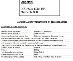 MACCHINA CONFEZIONATRICE IN TERMOTRAIBILE
