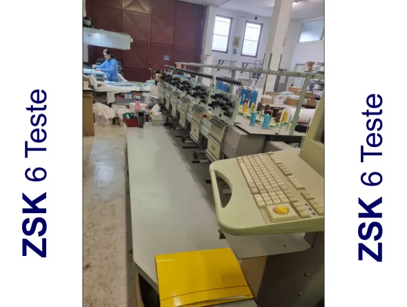 MACCHINA DA RICAMO ZSK 6 TESTE