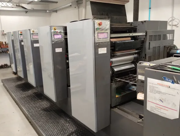 Macchina da stampa offset semi rotativa a bobina