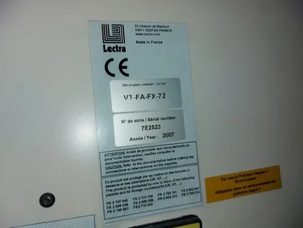 52#7345 Macchina da taglio automatica Lectra