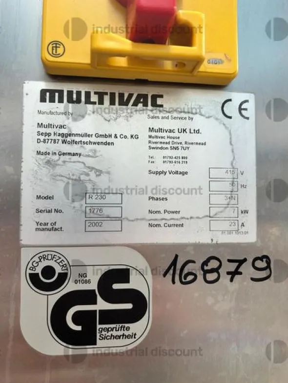 1#8859 Macchina Multivac R230 Termoformatrice