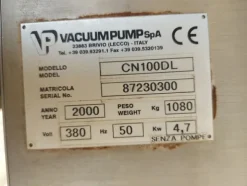 11#8374 Macchina per il sottovuoto Vacuum Pump e transpallet elettrico Pimespo