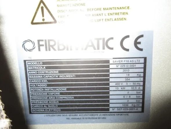 1#6978 Macchina per lavaggio a seccoFirbimatic Lavante HC