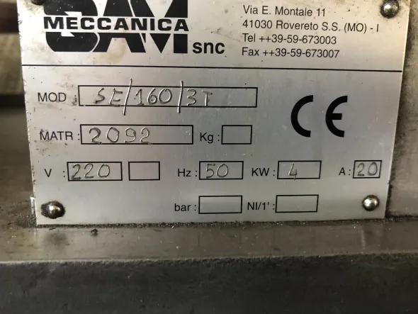Macchina per stampa a caldo SAM MECCANICA