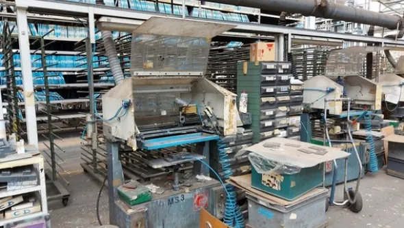 11#71740 Macchina per tampografia e attrezzature per serigrafia