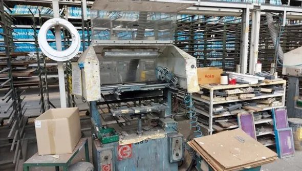 11#71740 Macchina per tampografia e attrezzature per serigrafia