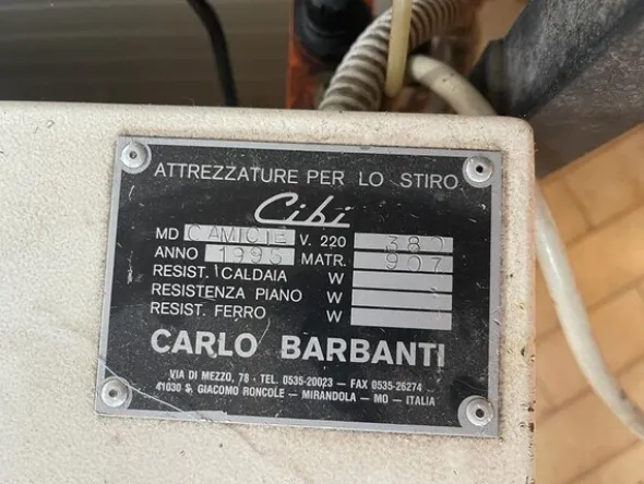 1#8077 Macchinari da stiro