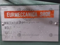 1#9363 Macchinari e attrezzatura per calzaturificio