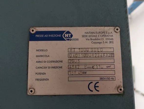 1#7512 Macchinari e attrezzature per la lavorazione di materie plastiche