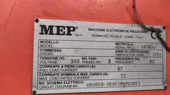 Macchinario Mep Mini-Syntax