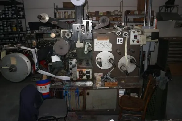 1#4432 Macchinari per produzione etichette autoadesive