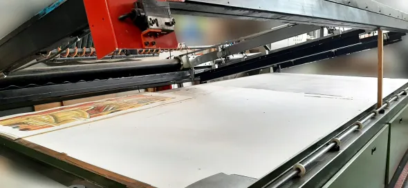 MACCHINA SERIGRAFICA PER STAMPA DI GRANDI DIMENSIONI