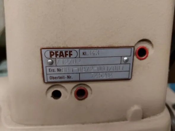 15#6507 Macchine da cucire Pfaff e accessori