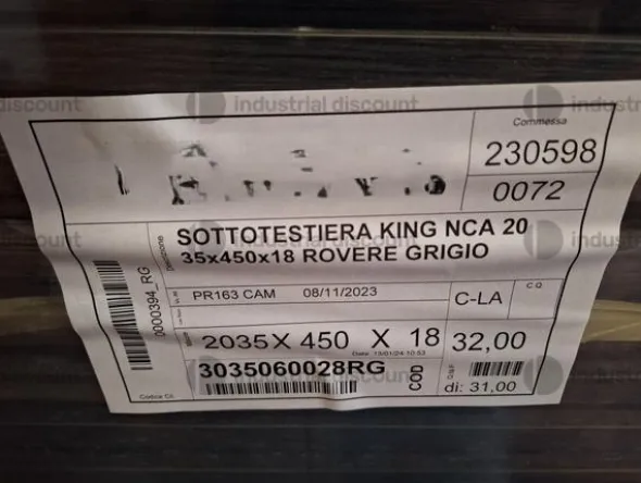 3#8766 Magazzino materiale per falegnameria