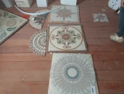 8#8015 Mattonelle di mosaico e Rosoni in ceramica