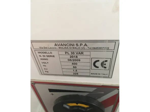 Mescolatrice planetaria professionale avancini 30 lt.