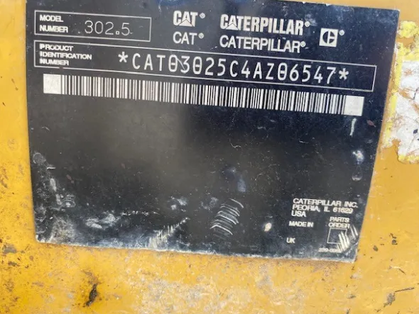 Mini escavatore Caterpillar 302.5