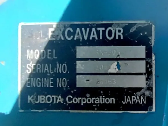 7#8454 Miniescavatore Kubota RX-303