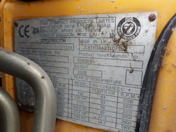 51#7780 Minipala Jcb 1100T