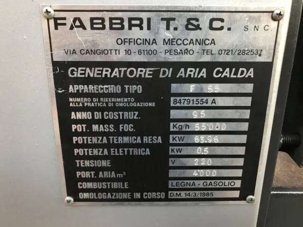 MN792 - 1062Caldaia marca Fabbri