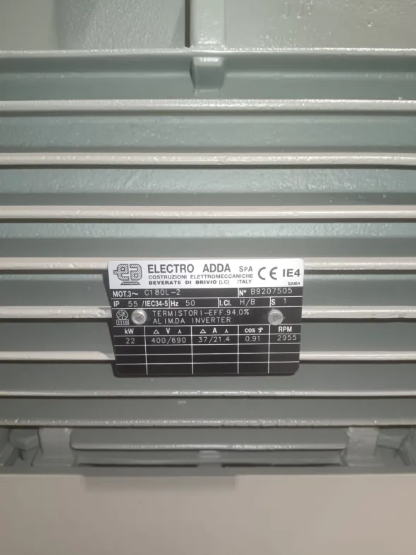 MOTORE ELETTRICO TRIFASE 22 kW