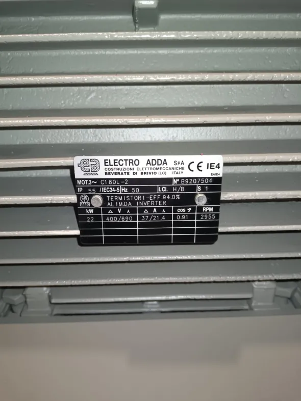 MOTORE ELETTRICO TRIFASE 22 kW