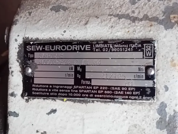 Motoriduttore Sew-Eurodrive con variatore