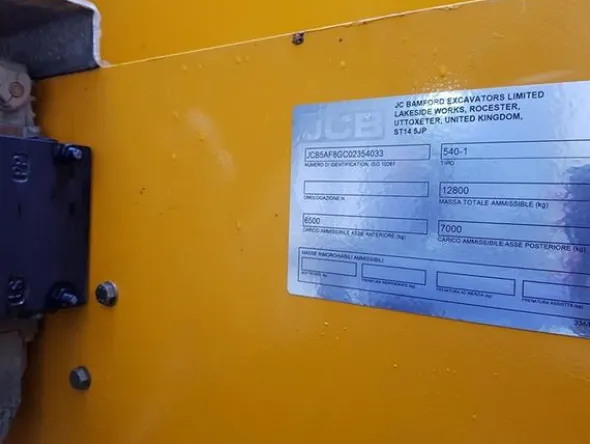 10#3769 Movimentatore telescopico rigido JCB