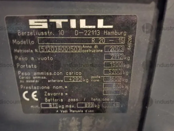 14#9158 Muletto Still R20-15 - 1503