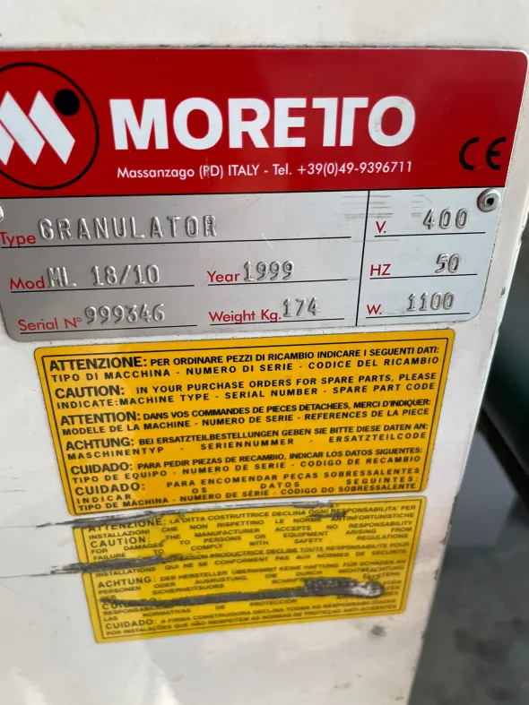 Mulino granulatore Moretto