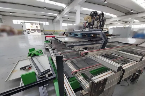 1#6475 Multicentro di lavoro CNC Biesse Uniline 3200