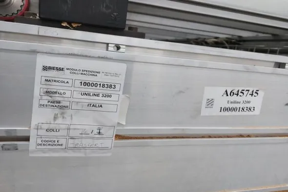 1#6475 Multicentro di lavoro CNC Biesse Uniline 3200