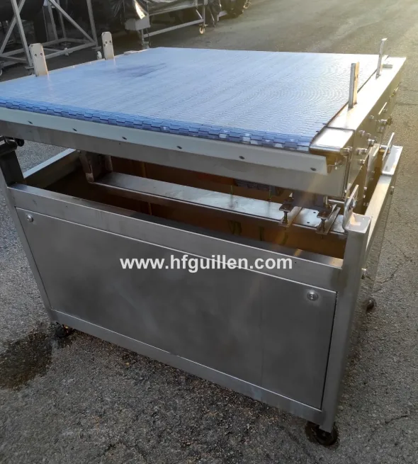 NASTRO TRASPORTATORE IN ACCIAO INOX 103x100cm