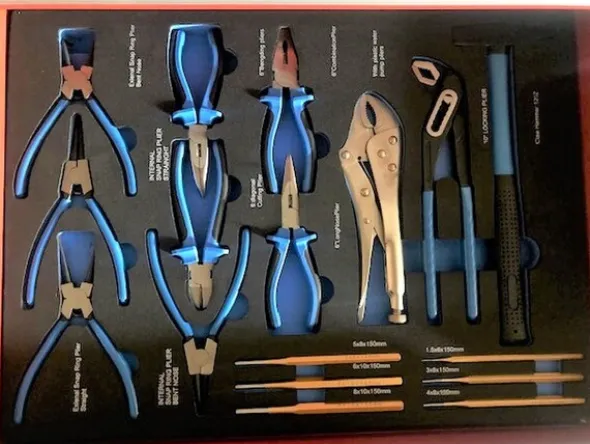 96#5814 N° 1 carrello porta utensili Germany Tools Professional completi di utensili