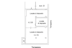 #21989 Negozio al piano terra con magazzino al piano interrato